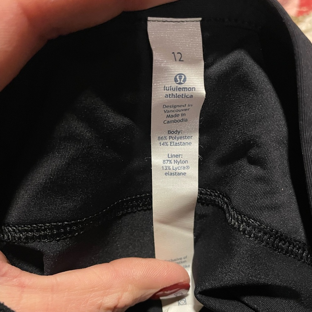 lululemon athletica Black Tennis Skort with Pleated Hem - Picture 6 of 6